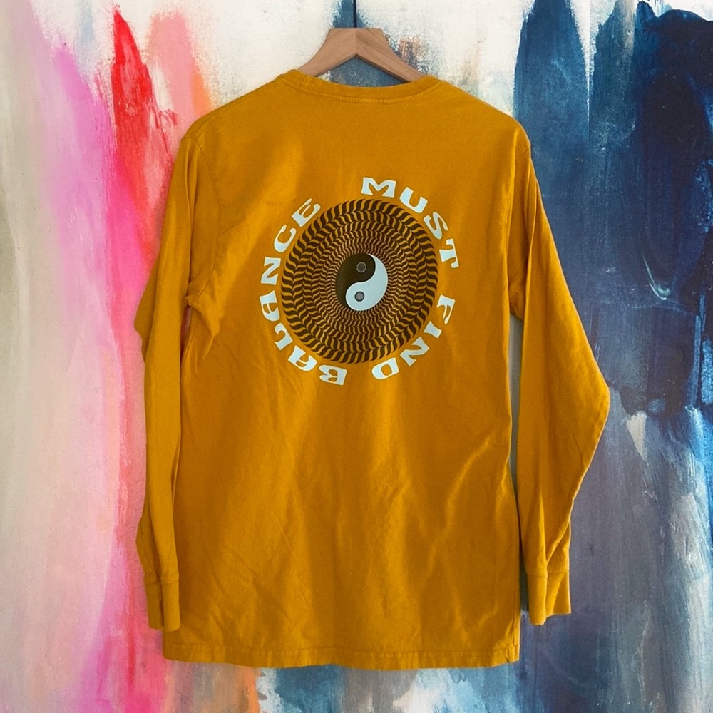 🔥EC🔥F/B Wallace Design 100% Cotton Must Find Peace Long Sleeve Shirt.